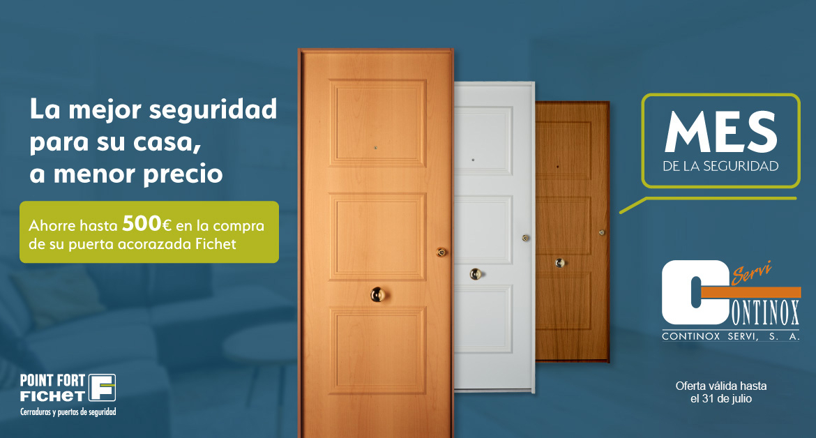 Ofertas Puertas Fichet Foxeo y Stylea – Mes de la Seguridad